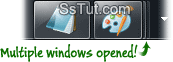 Multiple program windows opened