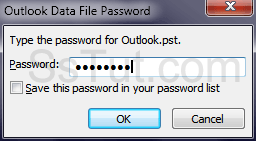 Password prompt when launching Outlook 2010