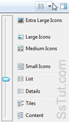 Resize icons in Windows Explorer