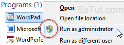 Run a program as an administrator from Windows 7 start menu
