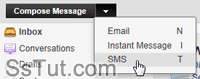Send SMS text messages from Yahoo Mail