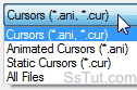 Show or hide static and animated cursors in Windows 7
