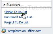 Try different project list templates