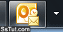 Yellow envelope icon on Outlook 2010 taskbar inbox