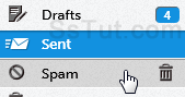 AOL Mail Drafts, Sent, and Spam folders
