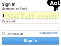 Blank sign in form confirms you are logged out!