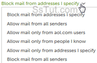Block and allow email senders