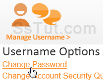 Click Change Password to access your profile