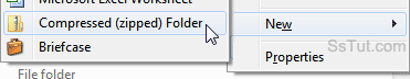 Create zip files (compressed folders) in Windows 7