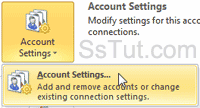 Customize email account settings in Outlook 2010