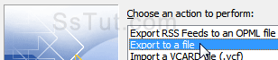 Export your contacts to a file