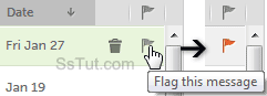 Flag email messages in AOL Mail