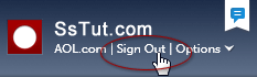 Manually sign out of your AOL email account