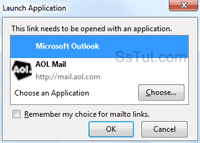 Open mailto links with AOL Mail as default email in Firefox