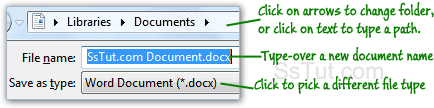 Save-As options for Word 2010 documents