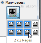 Zoom out to show multiple pages at the same time